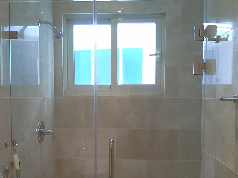 baño-vidrios